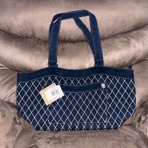 NWT and defects Vera Bradley large Denim Madison Shoulder bag/tote